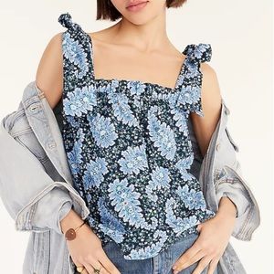 NWT J.Crew Collection tie-shoulder tank in Ratti® Pacific paisley